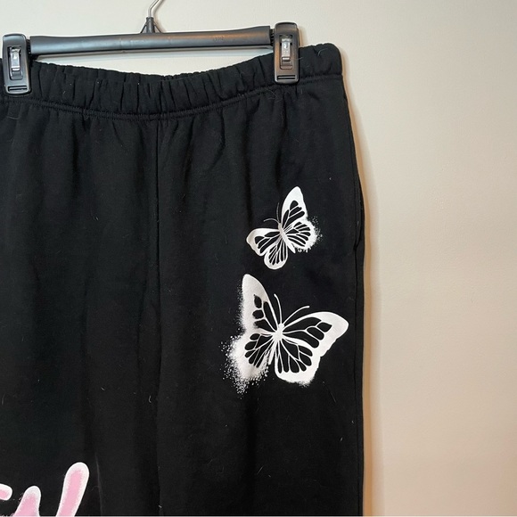 Wild Fable Black Joggers with Pink and Yellow Accents - Picture 3 of 8